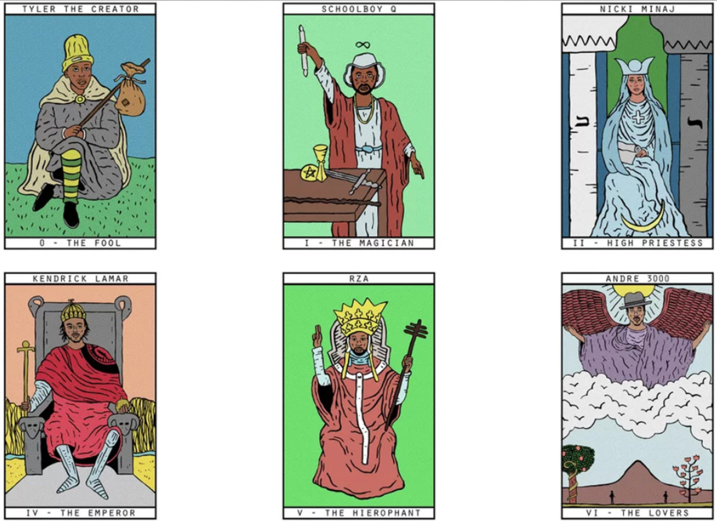 We Want to Get Mystical with Ben Gore's Awesome Hip Hop Tarot Card